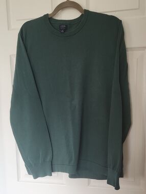 J. Crew Crewneck Sweater in Deep Green